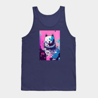 Astronaut kita inu portrait Tank Top